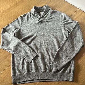 Men’s, The Rail pull over sweater, heathered grey, size large